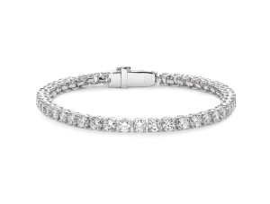 Lab-Grown Diamond Medium Tennis Bracelet - E/F color, 6.5 length | White