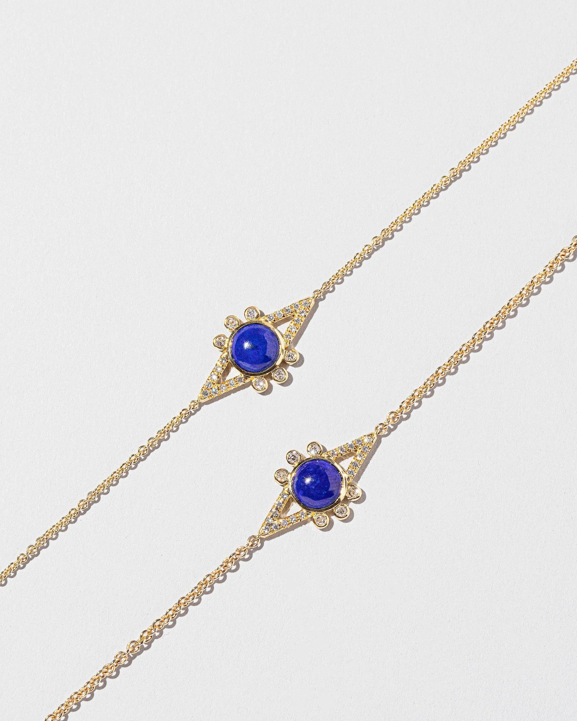 Lapis & Diamond Eye Bracelet