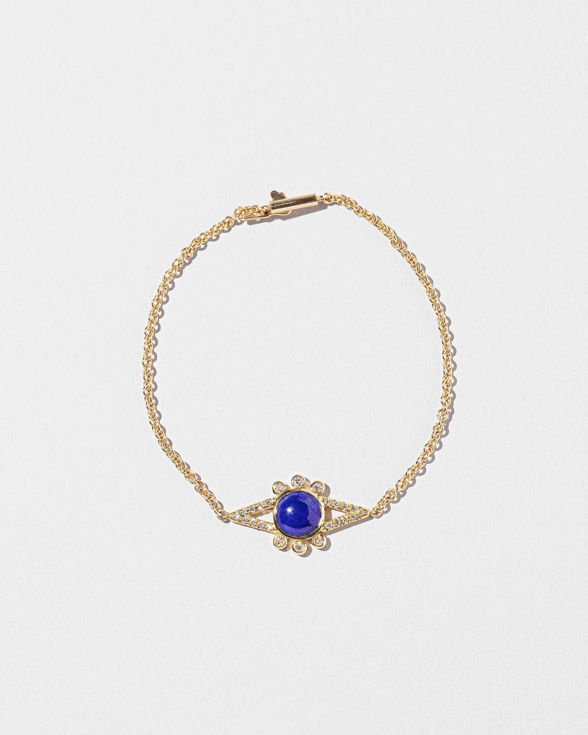 Lapis & Diamond Eye Bracelet