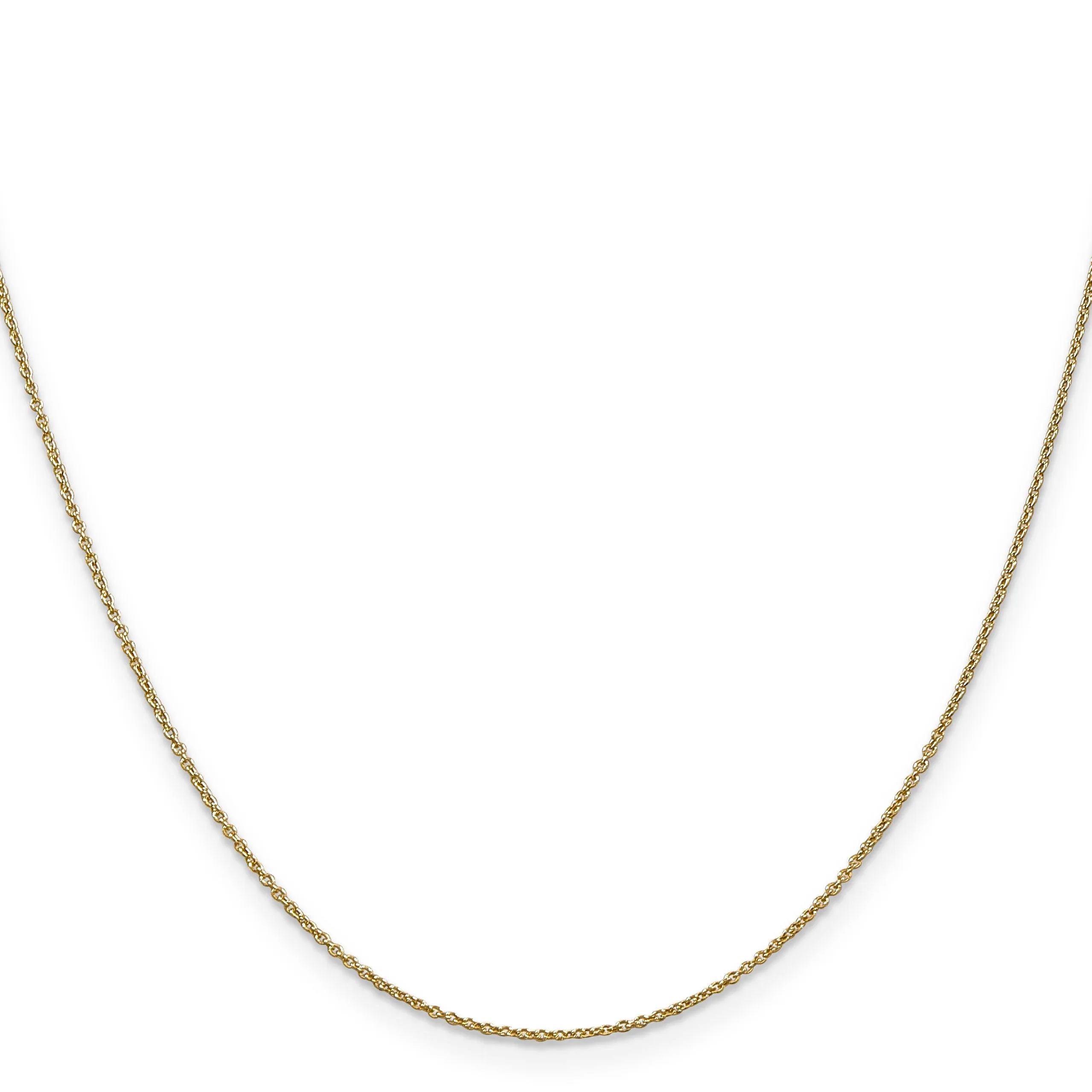 Leslies 14k Yellow Gold .9 mm Round Cable Chain