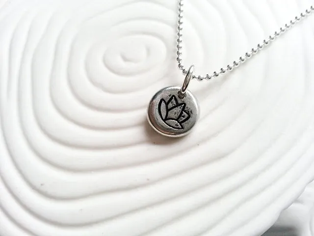 Lotus Flower Necklace | Yoga Jewelry