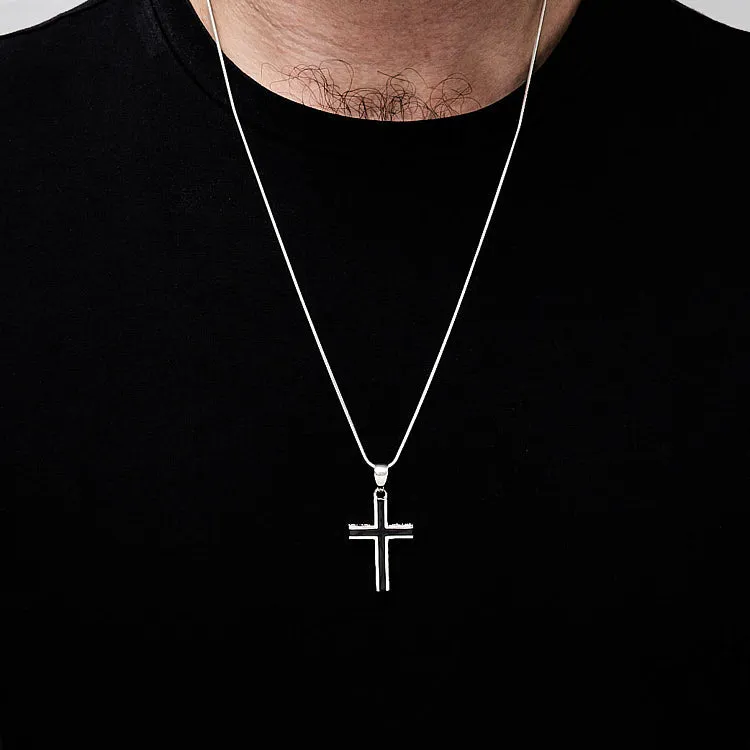 Men's Cross 925 Sterling Silver Pendant