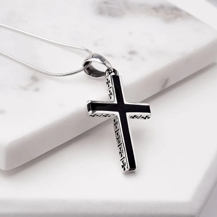 Men's Cross 925 Sterling Silver Pendant