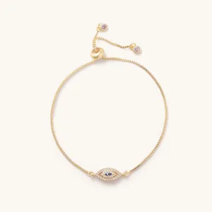 Mini Evil Eye Gold Slider