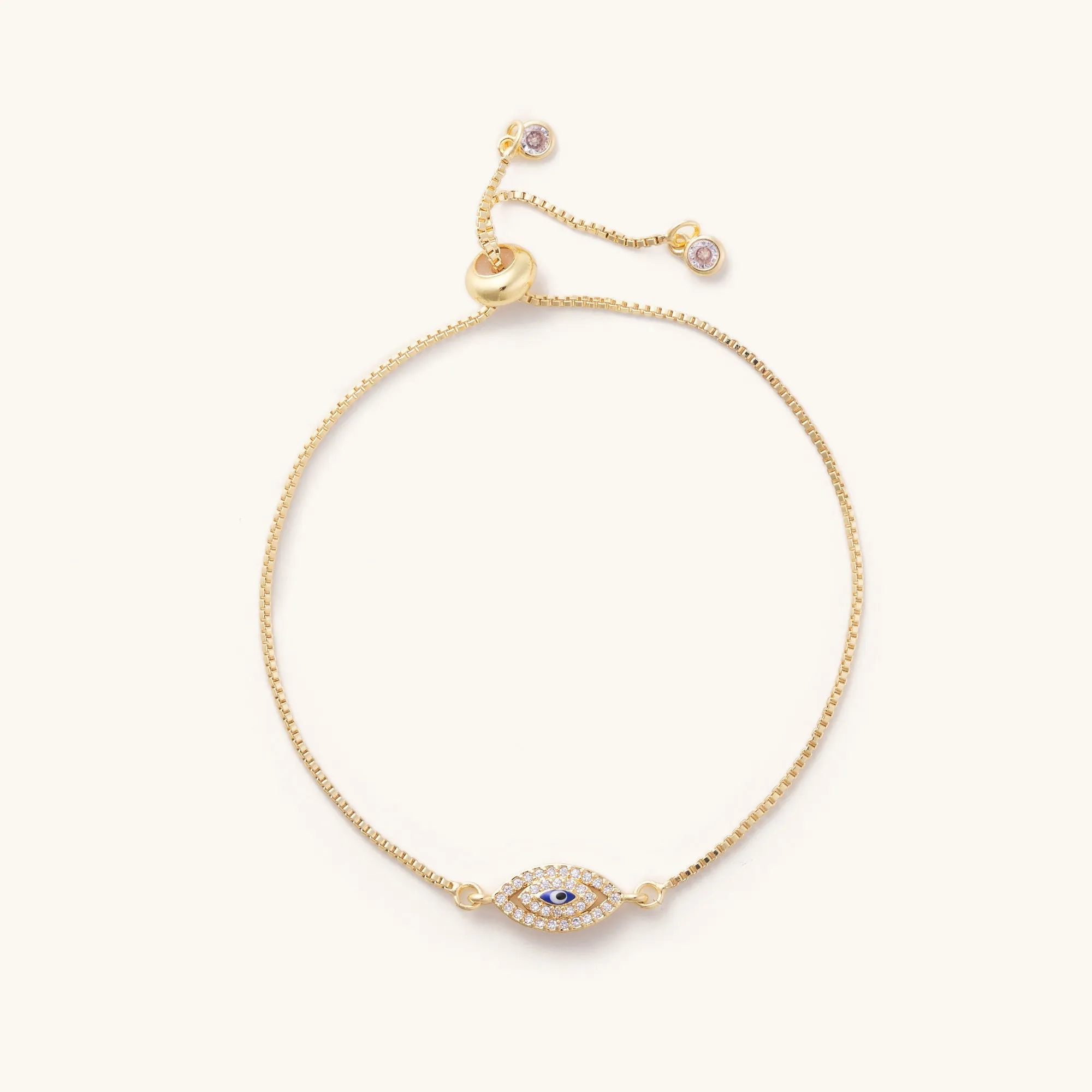 Mini Evil Eye Gold Slider