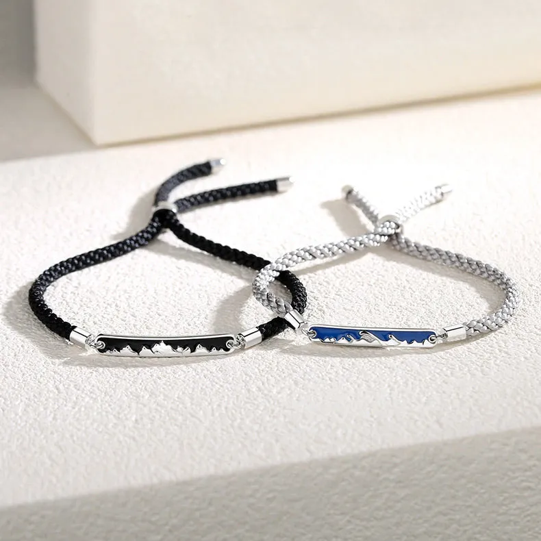 Mountain Ocean Lovers Bracelets Set