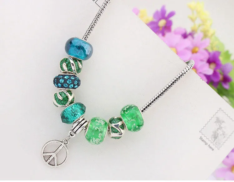 N2057 - Colorful Droplet Necklace