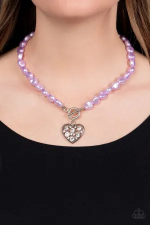 Necklaces Color Me Smitten - Purple Pearl