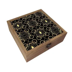 Nutcase Designer Jewellery Organisers Wooden - Unique Gifts -Retro Pattern