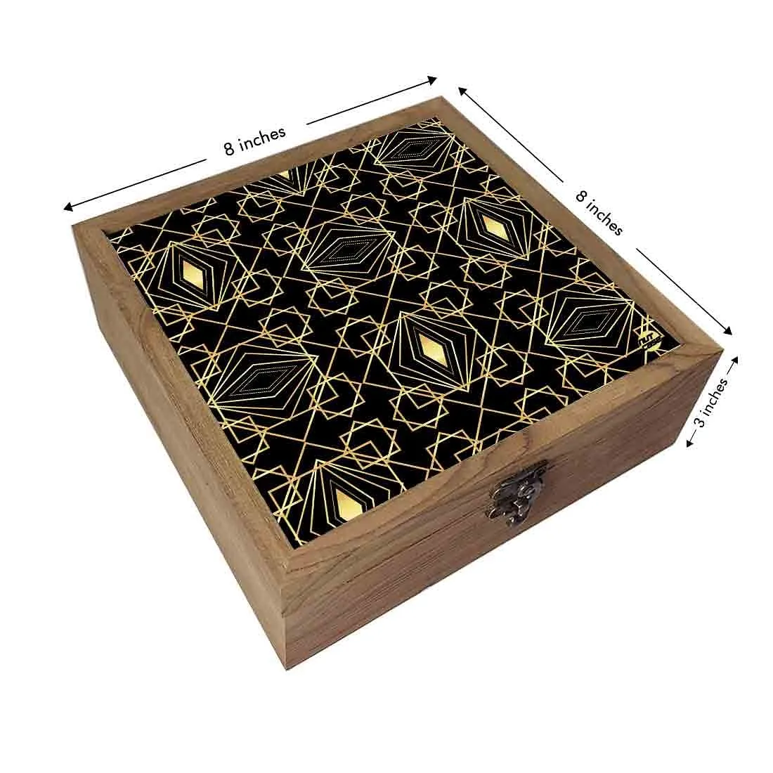 Nutcase Designer Jewellery Organisers Wooden - Unique Gifts -Retro Pattern