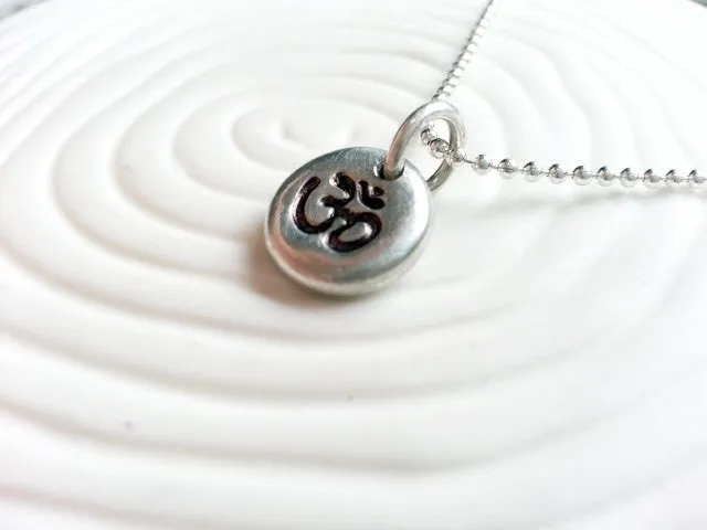 Ohm Necklace | Yoga Jewelry | Pebble Collection