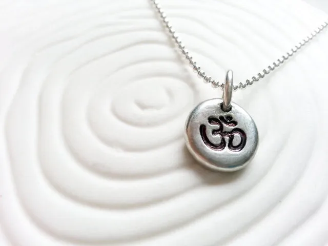 Ohm Necklace | Yoga Jewelry | Pebble Collection