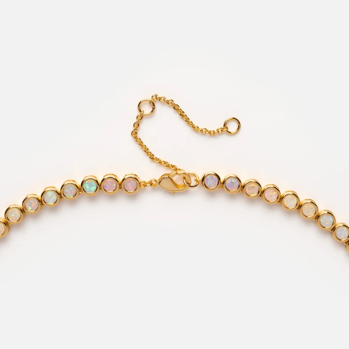 Opal Ombre Tennis Necklace