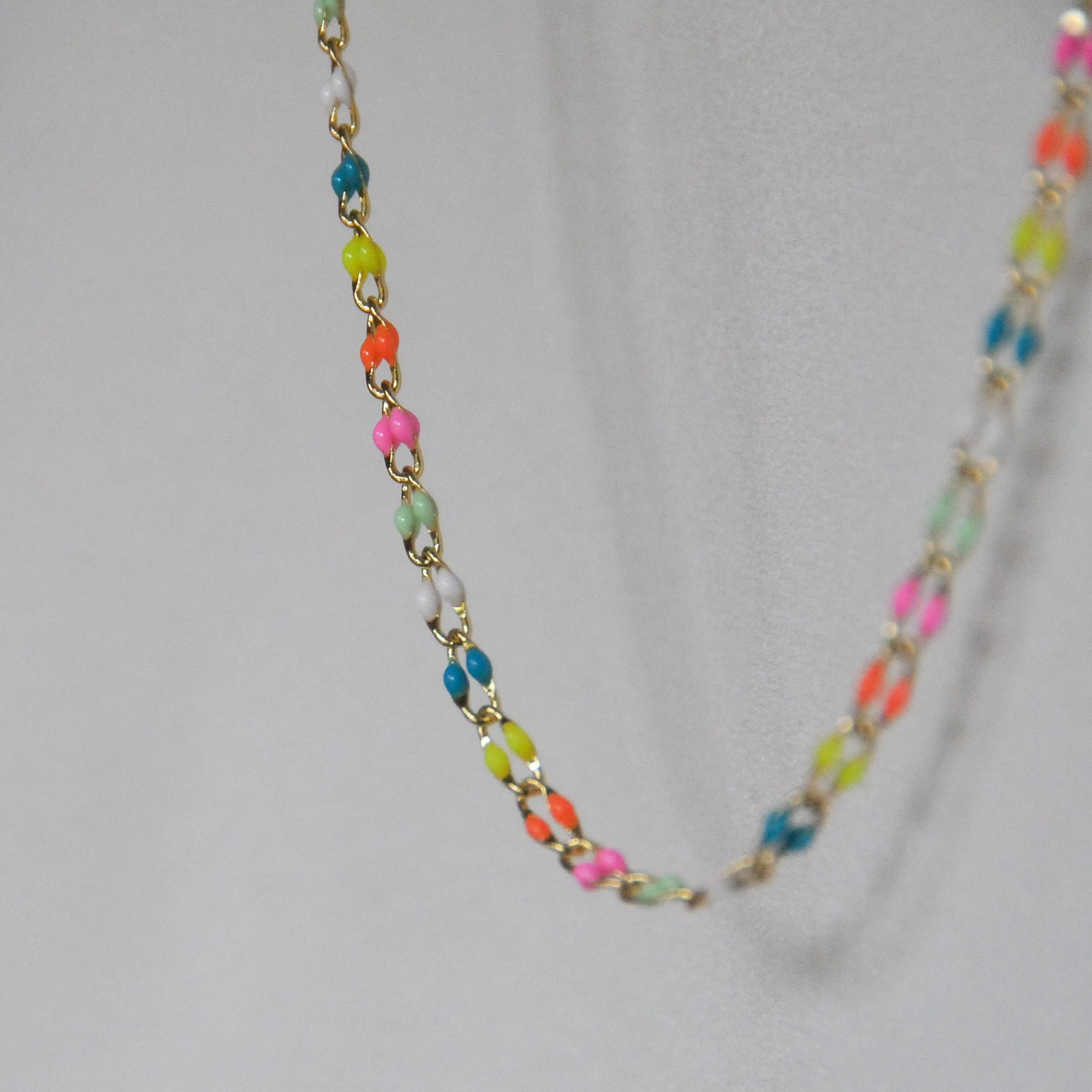 Paint Splatter Chain Necklace