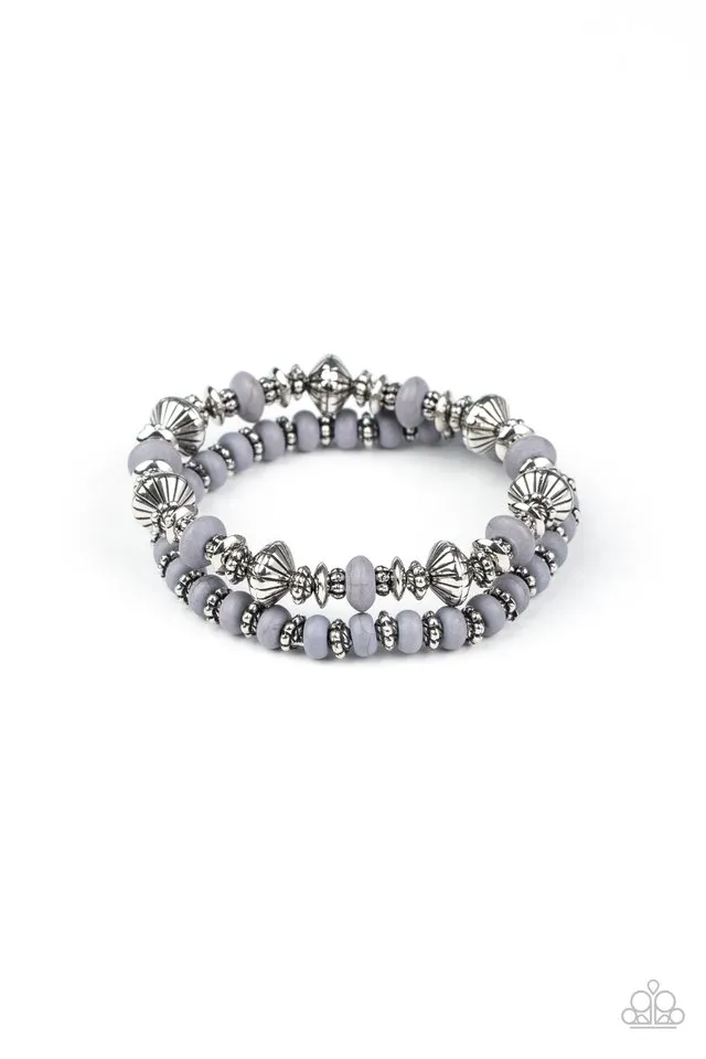 Paparazzi Bracelet ~ Cactus Quest - Silver