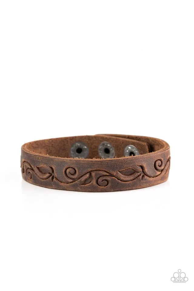 Paparazzi Bracelet ~ Fearless Forager - Brown