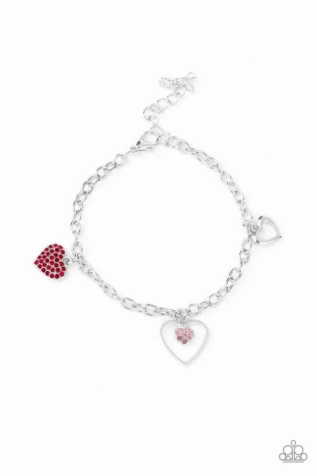 Paparazzi Bracelet ~ Hearts and Harps - Multi