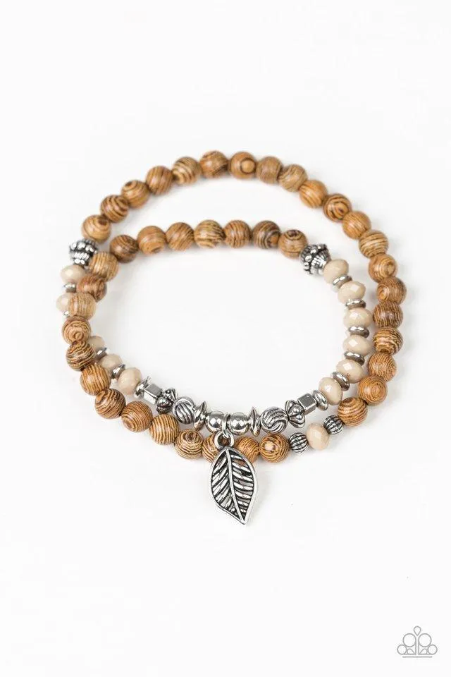 Paparazzi Bracelet ~ Wonderfully Woodland - Brown