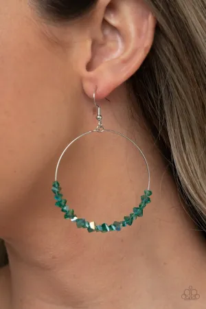 Paparazzi Earring ~ Glimmering Go-Getter - Green