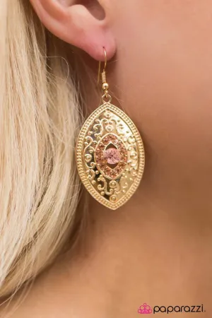 Paparazzi Earring ~ Once Upon A Princess - Gold