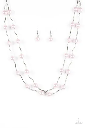 Paparazzi Necklace ~ Ahead Of The FAME - Pink