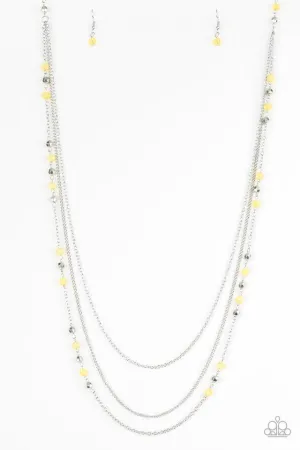 Paparazzi Necklace ~ Colorful Cadence - Yellow