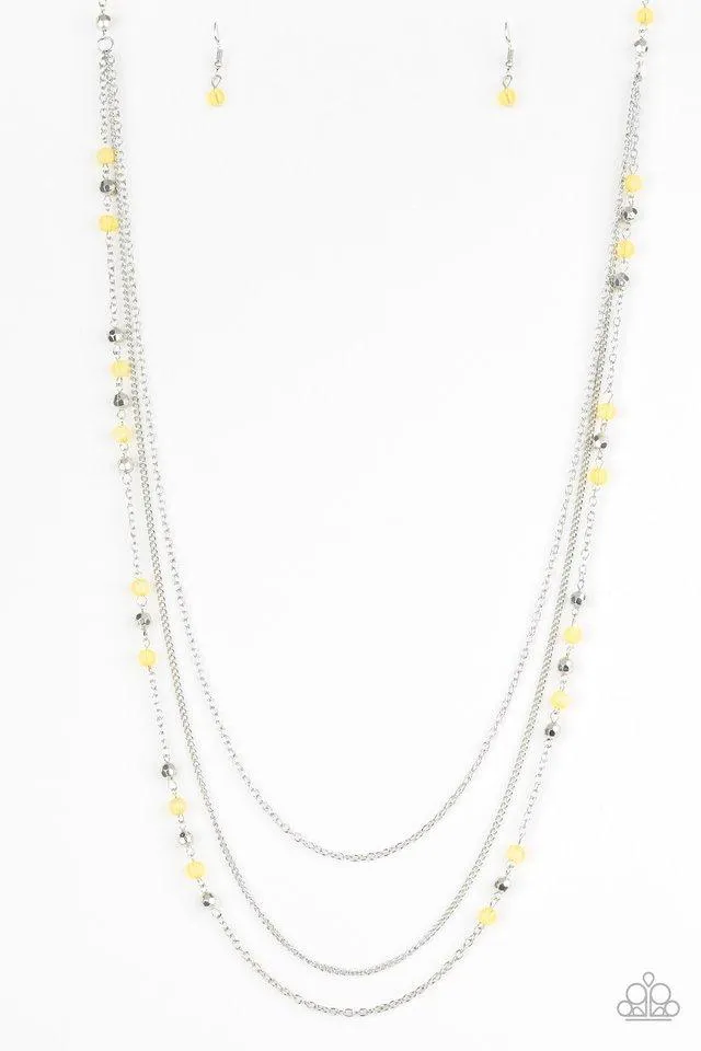 Paparazzi Necklace ~ Colorful Cadence - Yellow