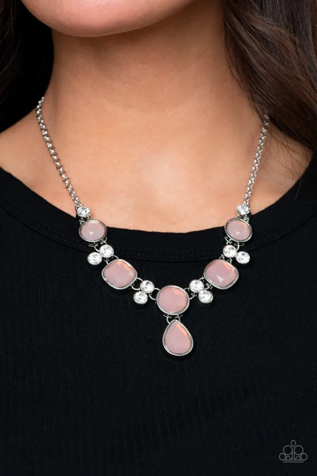 Paparazzi Necklace ~ Crystal Cosmos - Pink