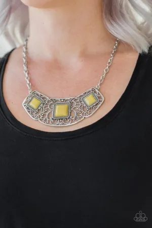 Paparazzi Necklace ~ Feeling Inde-PENDANT - Yellow