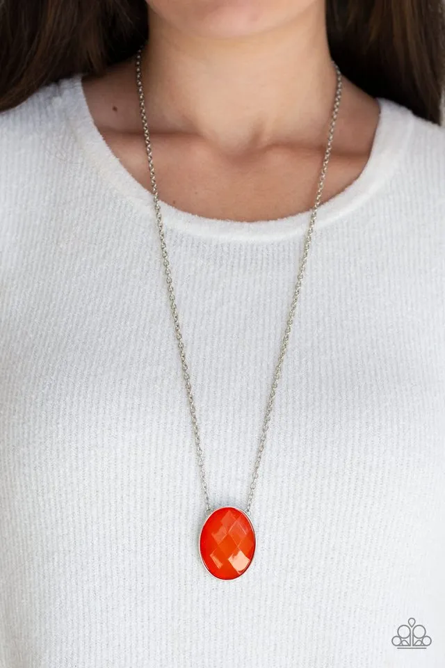 Paparazzi Necklace ~ Intensely Illuminated - Orange