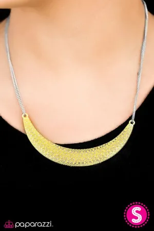 Paparazzi Necklace ~ MOONsoon Season - Yellow