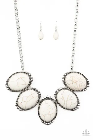 Paparazzi Necklace ~ Prairie Goddess - White