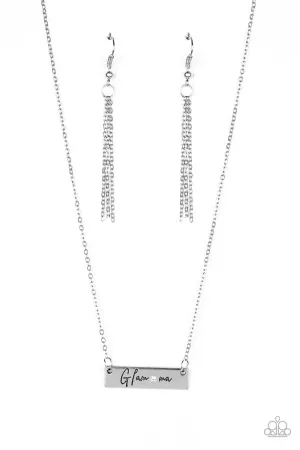 Paparazzi Necklace ~ The GLAM-ma - White