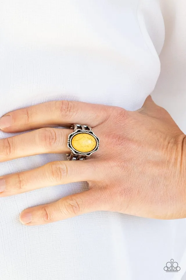 Paparazzi Ring ~ Flowering Dunes - Yellow