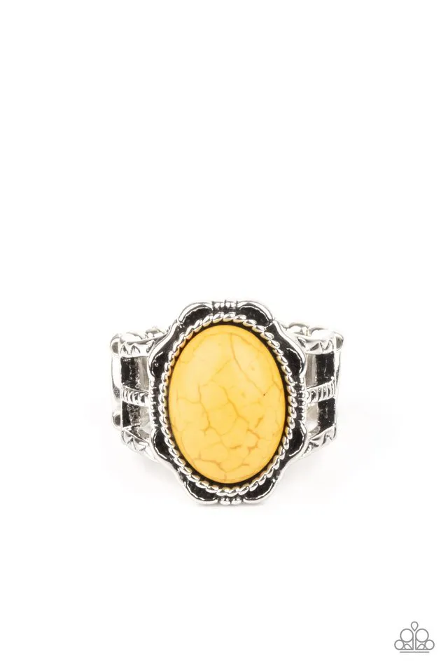 Paparazzi Ring ~ Flowering Dunes - Yellow