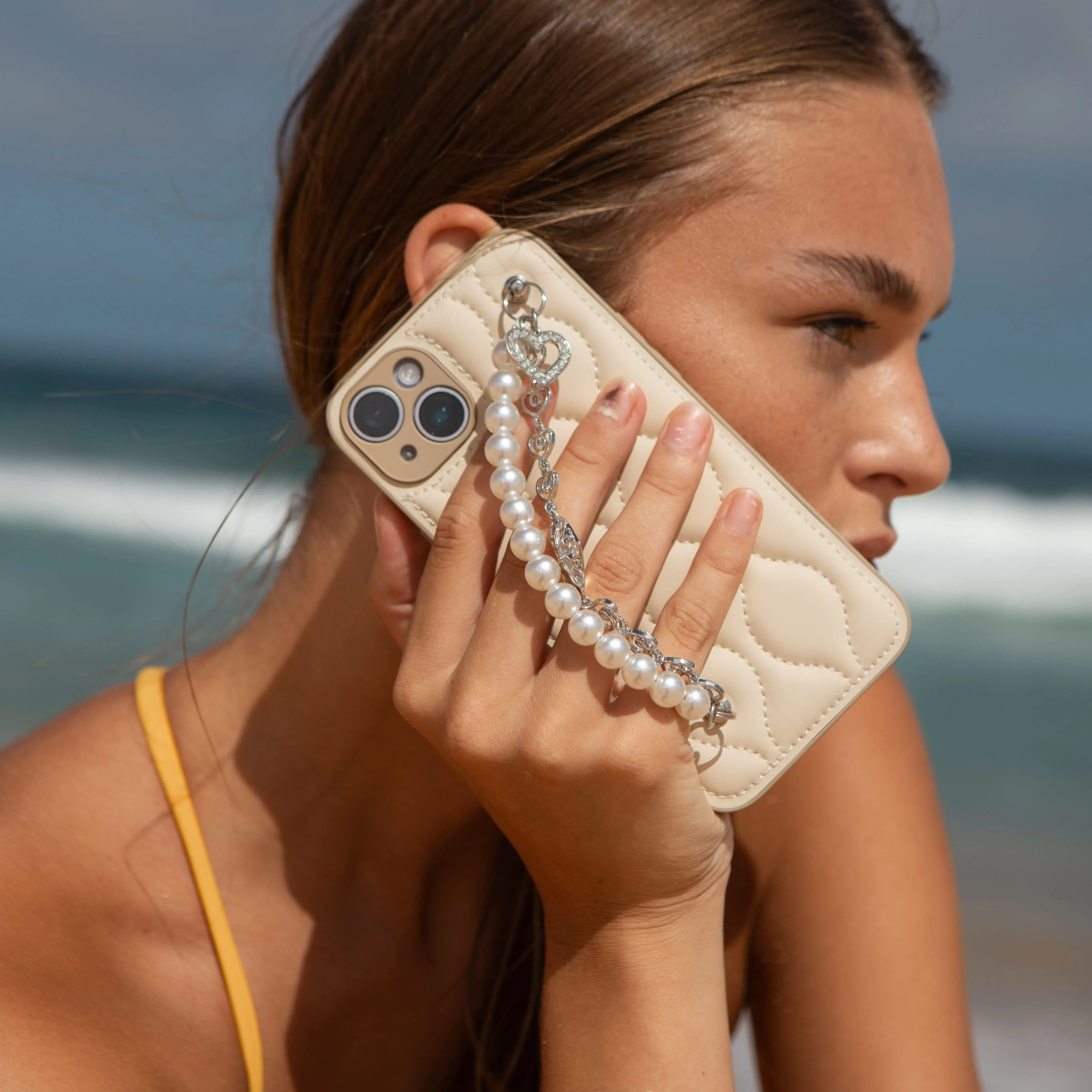 Pearl Chained Phone Case