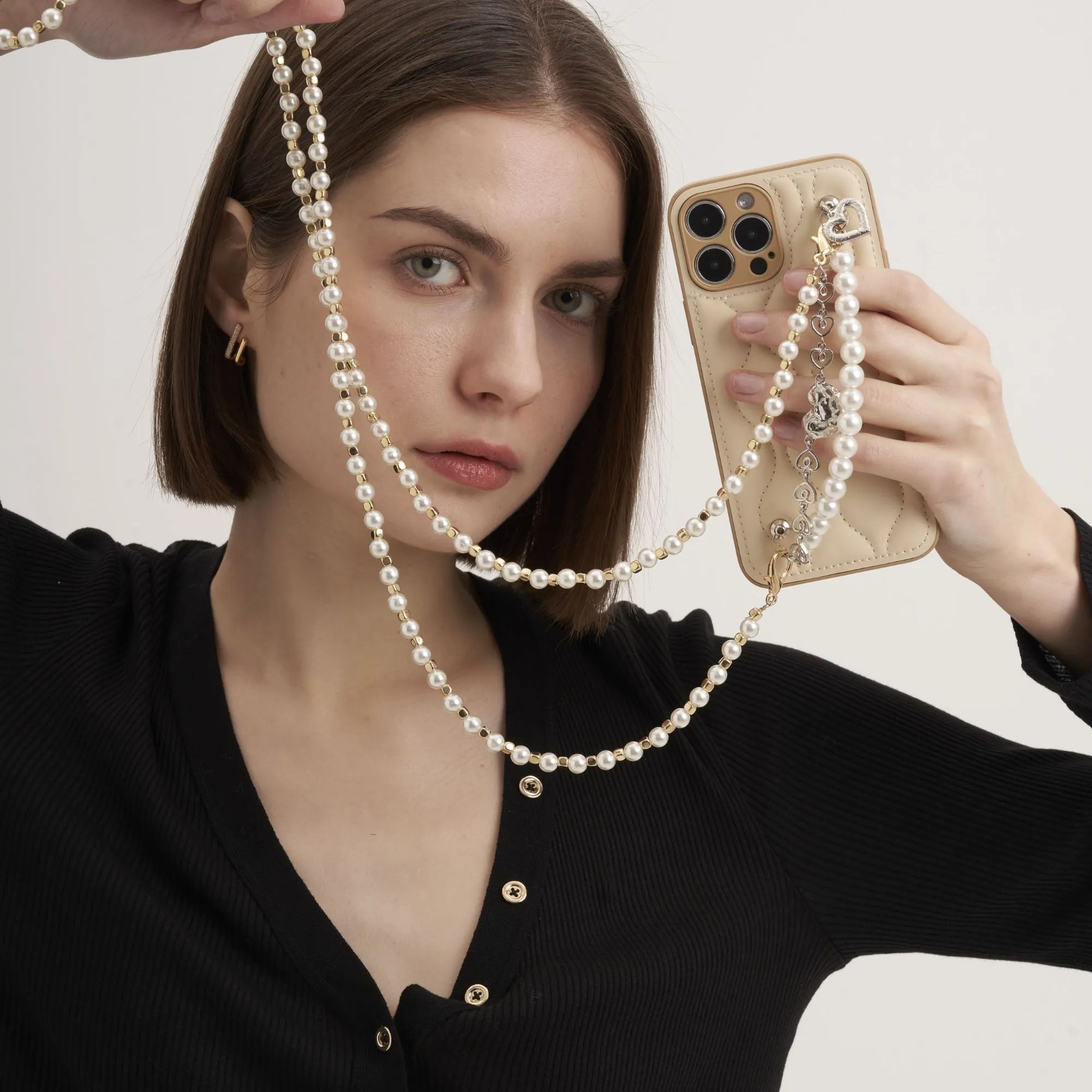 Pearl Chained Phone Case