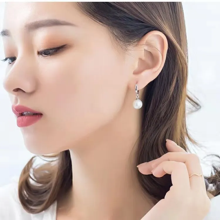 Pearl Earrings Temperament Simple And Light Luxury Female Ear Rings