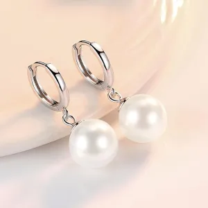 Pearl Earrings Temperament Simple And Light Luxury Female Ear Rings