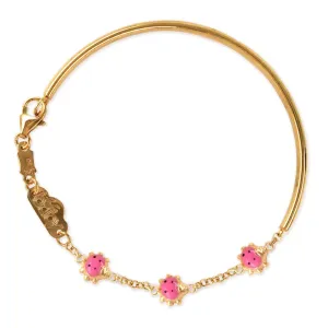 Pink Ladybug Bracelet