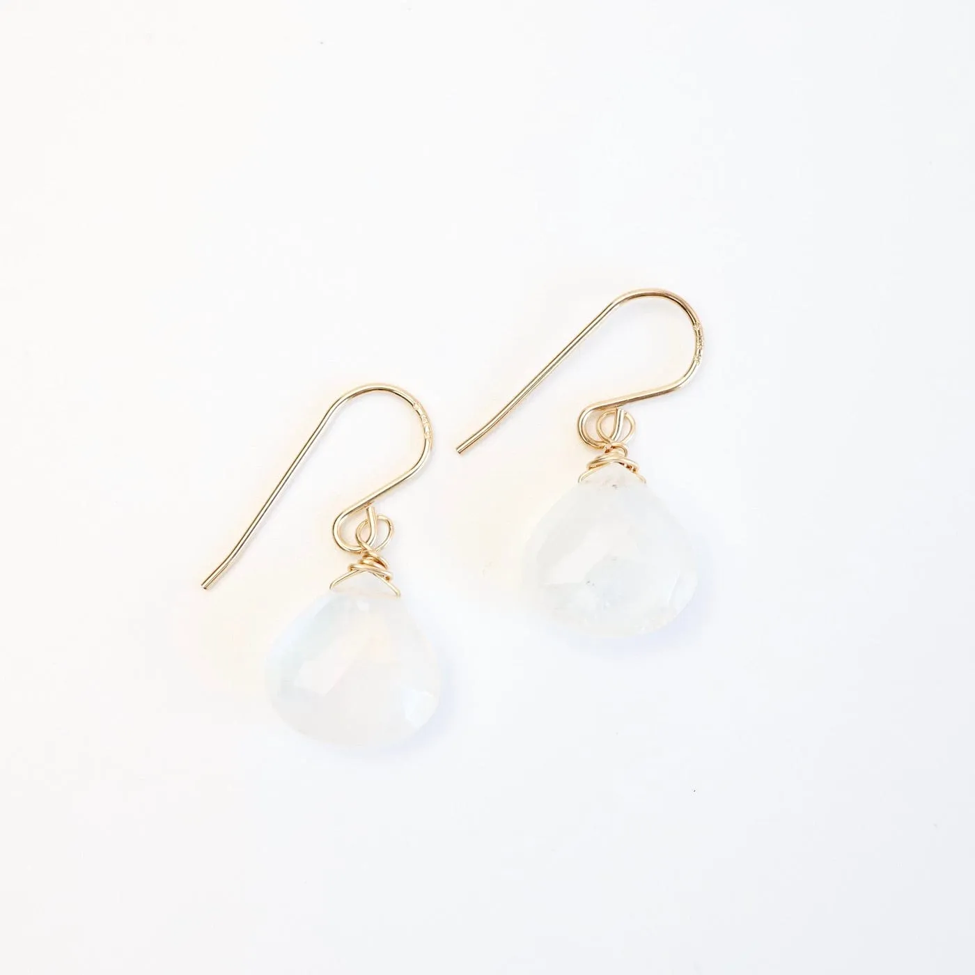 Rainbow Moonstone Teardrop Earring