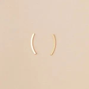 Refined Earring Collection - Comet Curve/Gold Vermeil