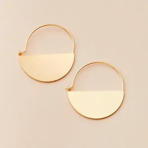 Refined Earring Collection - Lunar Hoop/Gold Vermeil