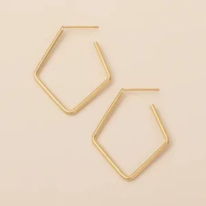 Refined Earring Collection - Orion Diamond Hoop/Gold Vermeil