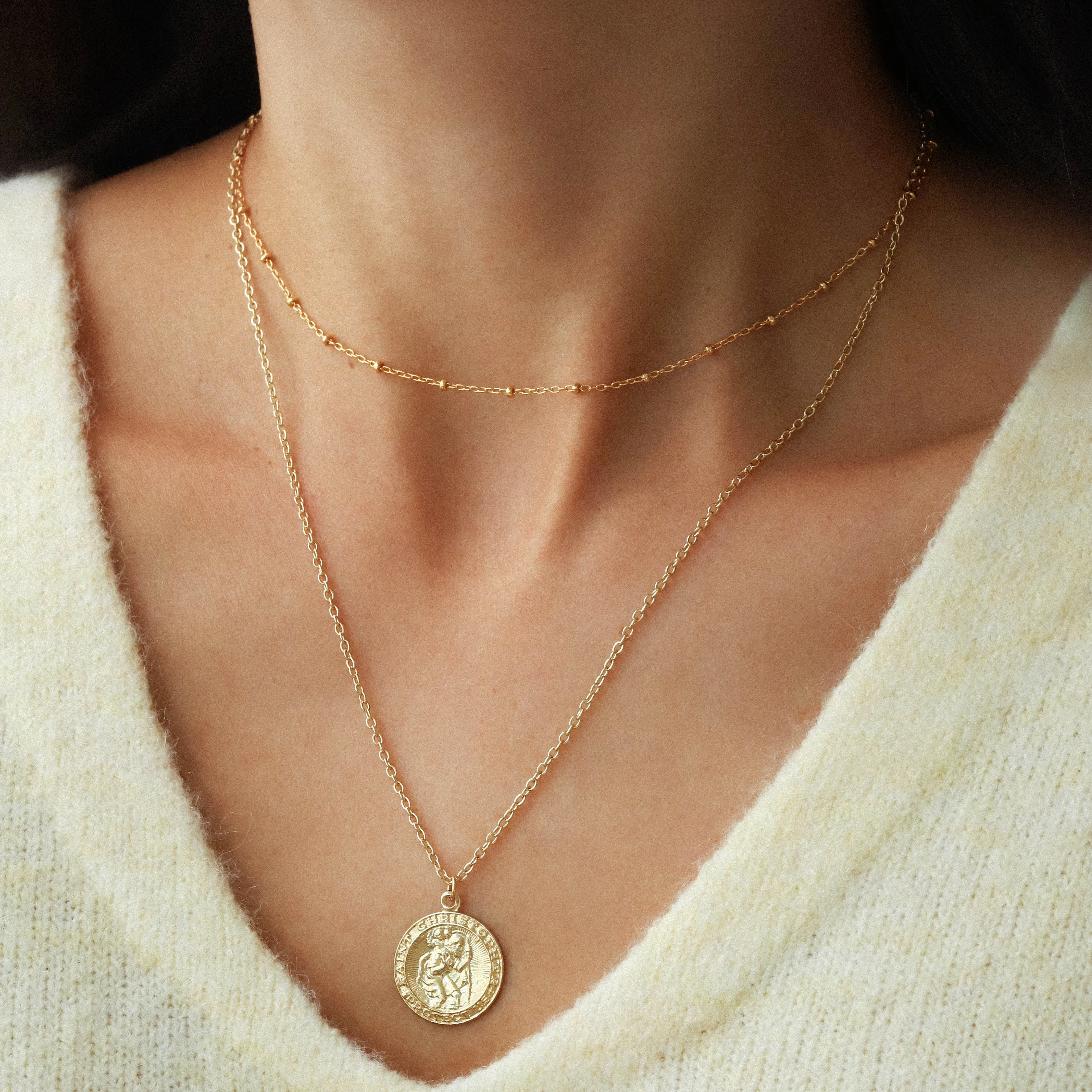 Saint Christopher Necklace - Medium