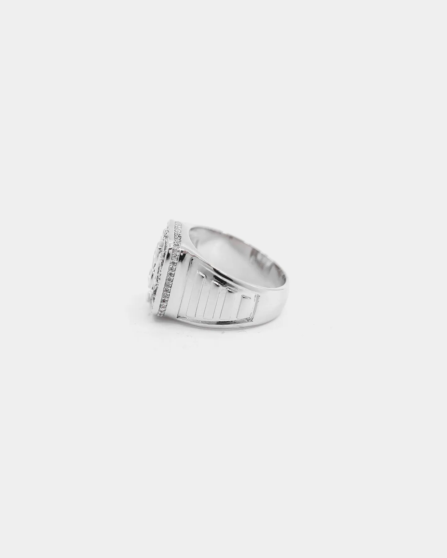 Saint Morta Men's Lineage Championship Ring Iced White Gold