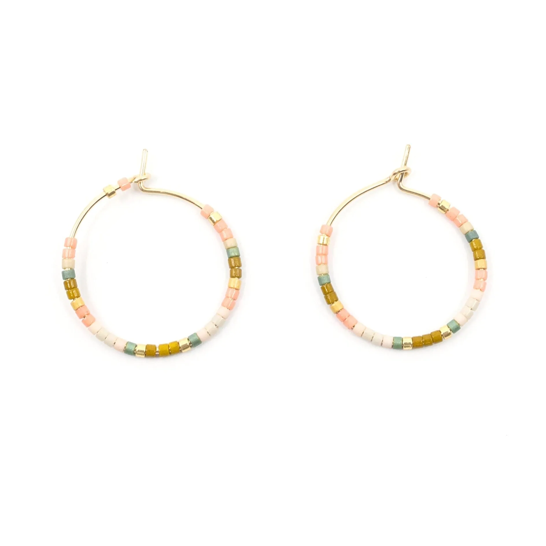 Seed Bead Classic Hoops