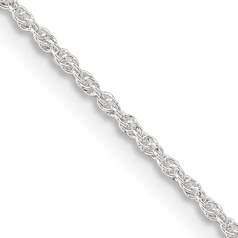 Silver Polished 1.30-mm Loose Rope Chain