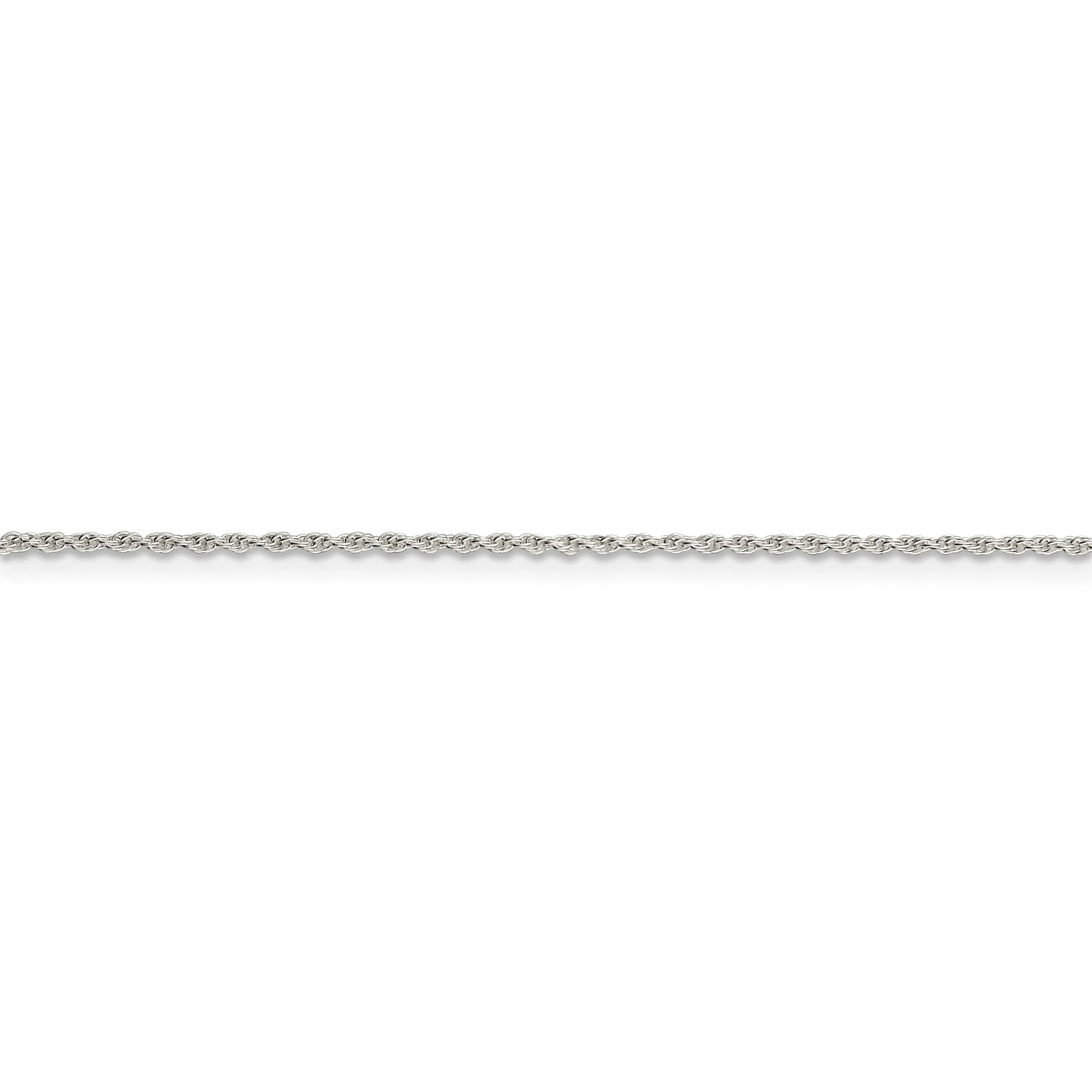 Silver Polished 1.30-mm Loose Rope Chain