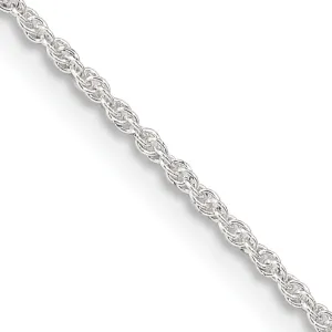 Silver Polished 1.30-mm Loose Rope Chain